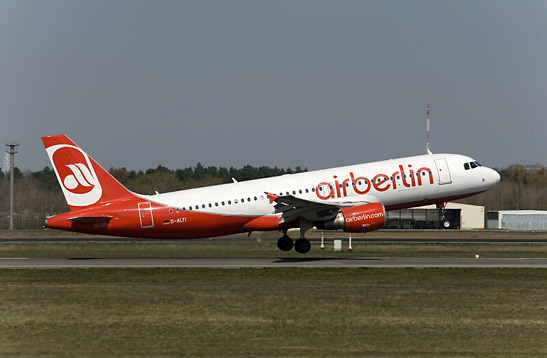 Airberlin plane taking off