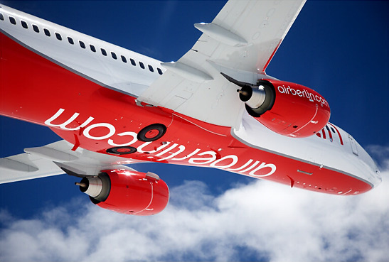 Airberlin plane in flight