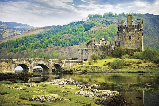 ancient stone castle in Scotland