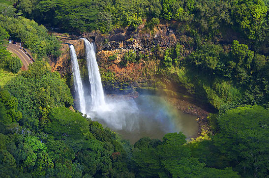 Wailua Falls in Kaua'i