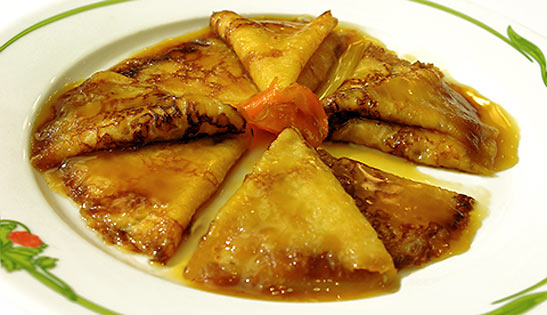 Crepe Suzette at Le Cafe de Paris