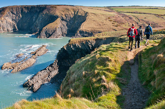 walking along Wales' Coast