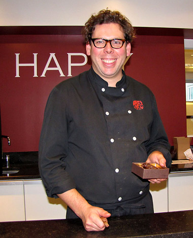chocolatier Laurent Gerbaud at his chocolate shop