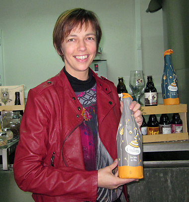 Vivian Johnen at her Brasserie Grain d'Orge