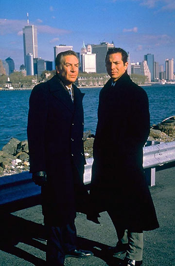 the late Jerry Orbach with Benjamin Bratt in 'Law and Order'