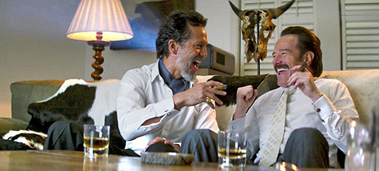Benjamin Bratt as Roberto Alcaino and Bryan Cranston as agent Bob Musella in 'The Infiltrator'