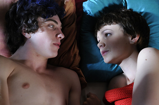 Carey Mulligan with John Simmons in the film the Greatest