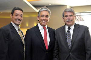 John Duran, City Councilman West Hollywood, and Supervisor Zev Yaroslavsky with Charles S. Cohen
