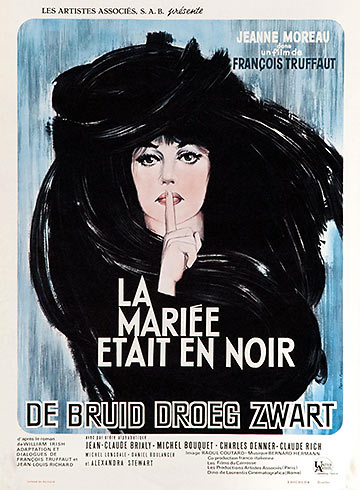 poster for the film 'The Bride Wore Black'