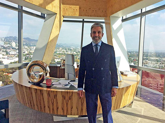 Charles Cohen at his office on the Red Building