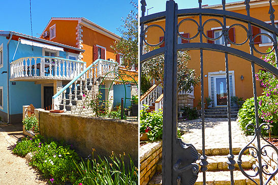 restored homes on the island of Ilovik