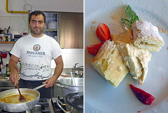 Chef Sime Vinkeja and Skuta, a Croatian dessert