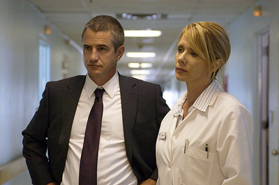 Dermot Malrooney (as Paul Stanton) with Rosanna Arquette (as Dr. Rubin)