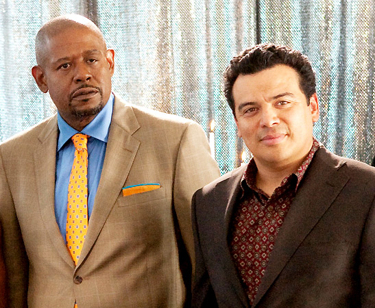 Forest Whitaker with Carlos Mencia in the film Our Family Wedding