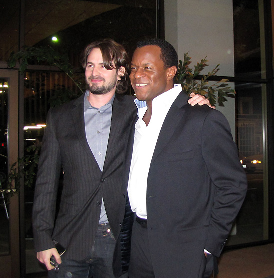 Mark Boal and Geoffrey Fletcher at a Writers Guild reception for Academy Award nominees for Best Screenplay