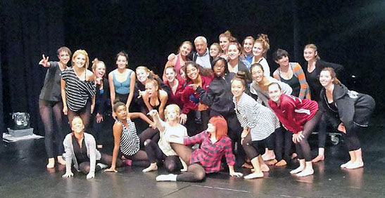 William Goldstein and his students from the Las Vegas Academy of the Performing Arts who participated in his Master Class