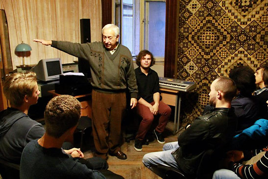 William Goldstein conducting a Master Class in Kiev.