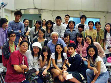 Goldstein with students from one of his Master Classes