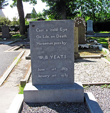tombstone of William Butler Yeats, County Slago