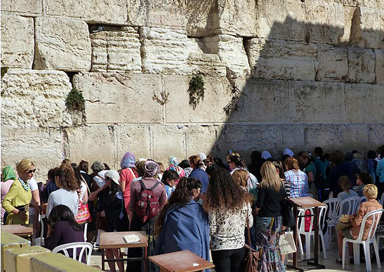 women at the Western or Wailing Wall