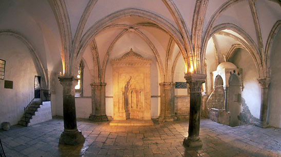 the Cenacle on Mount Ziion in Jerusalem