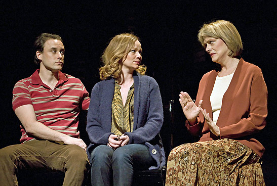 Greg Keller (as Mike Clark), Samantha Mathis (as Clara Brandt) and Susan Kellerman (as Dr. Landenburger) in a scene from 33 Variations
