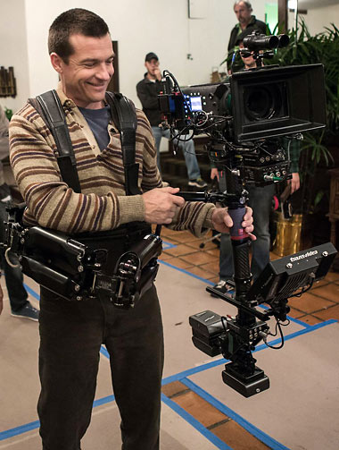 director Jason Bateman on the set of 'Bad Words'