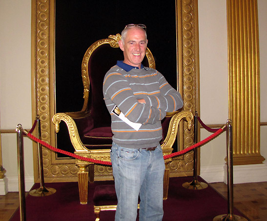 writer's tour guide at the Throne Room, Dublin Castle, Dublin, Ireland