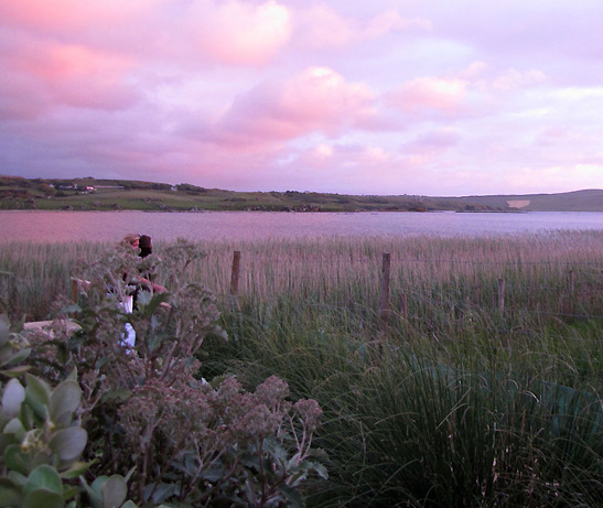 sunset over New Lake, County Donegal, Ireland