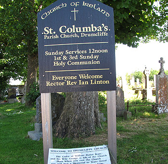 marker of St. Columbia's Parish Church