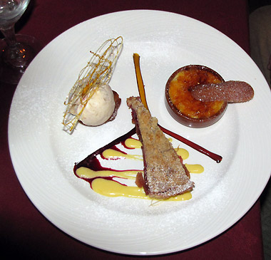 a dessert at Moira's Restaurant, Cromleach Lodge, Sligo County