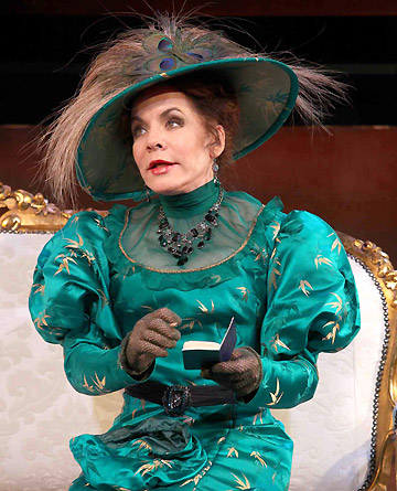 Stockard Channing as Lady Bracknell in the stage play The Importance of Being Earnest at the Gaiety Theatre, Dublin