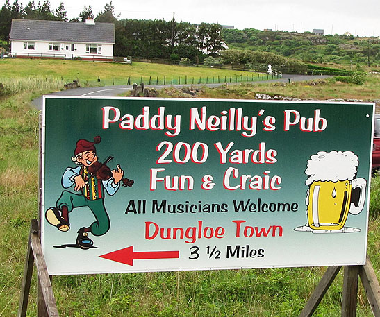 sign on roadway