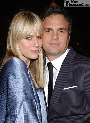 Mark Ruffalo and his wife Sunrise Colgney