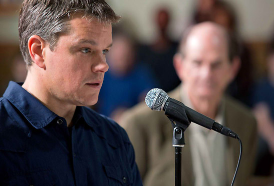 Matt Damon as Steve Butler in the film Promised Land