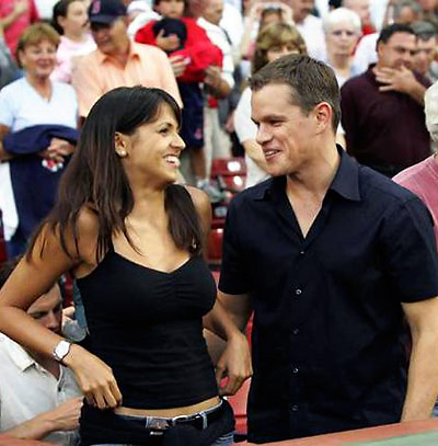 Matt Damon and wife Luciana