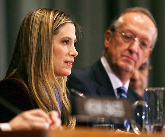 Mira Sorvino at the UN