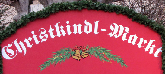 Christmas sign in Munich