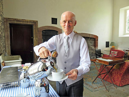 George the butler at Glenarm Castle