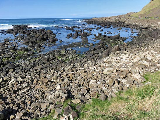 rocky shoreline near the Giant's Causeway