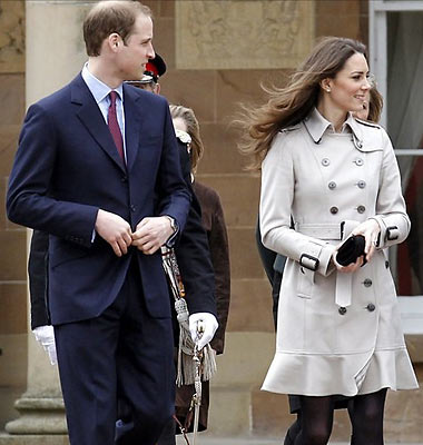 Prince William and his wife, the Duchess of Cambridge