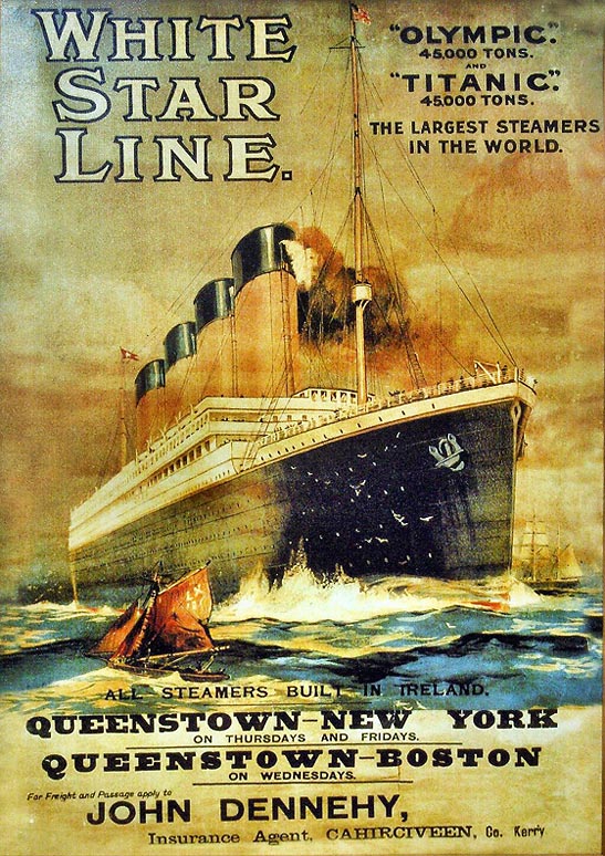 White Star Line Titanic Poster