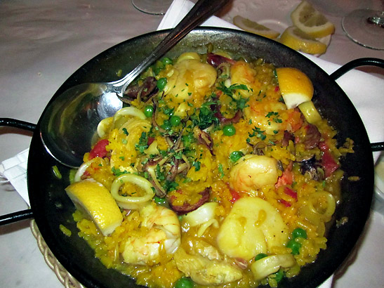 paella at the Azu Retaurant and Tapas Bar