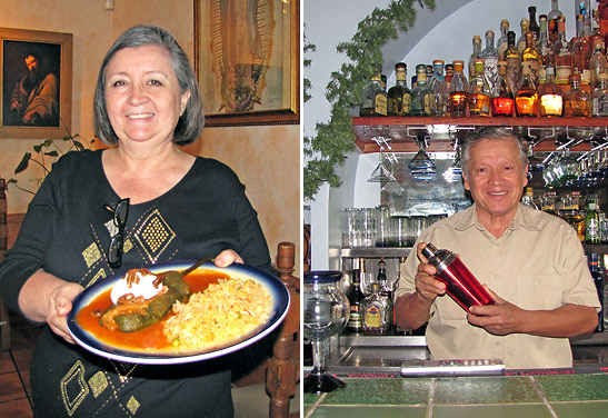 Leticia and Ruben Salinas at their restaurant and bar