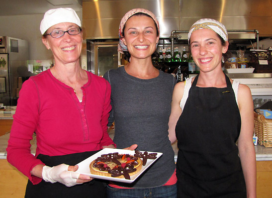 Bobbi, Leah and Rachel at the family-owned Knead Baking Company