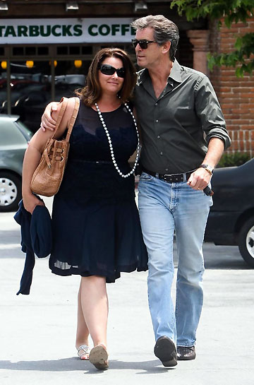 Pierce Brosnan with his wife Keely Shaye Smith