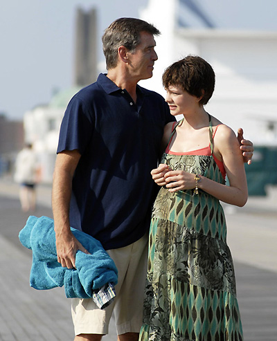 Pierce Brosnan and Carey Mulligan in The Greatest