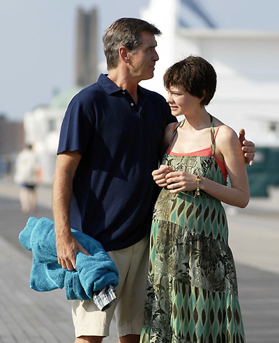 Pierce Brosnan and Carey Mulligan in The Greatest