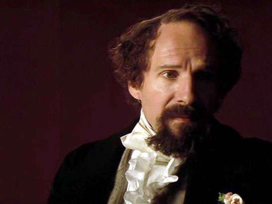 Ralph Fiennes as Charles Dickens in the movie 'The Invisible Woman'