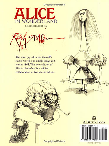 book cover for 'Alice in Wonderland'